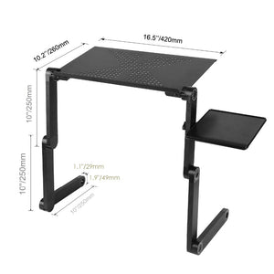 Adjustable Portable Folding Laptop Desk Computer Table Stand Tray for Bed Useful Side Tables Furniture Living Room Table|Laptop Desks|