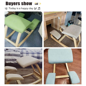 AriceHou Original Kneeling Chair Stool Ergonomic Correct Posture Knee Chair Anti myopia Chair Wooden Home Office Furniture|Stools & Ottomans|