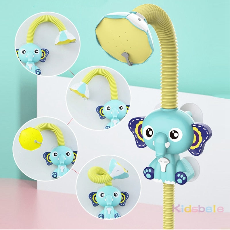 Bath Toys Baby Water Game Elephant Model Faucet Shower Electric Water Spray Toy For Kids Swimming Bathroom Baby Toys|Bath Toy|