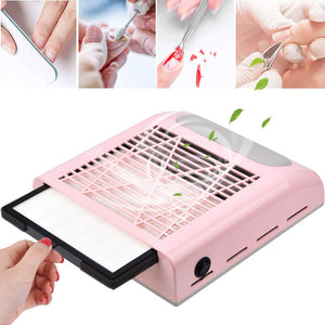 Big Power Vacuum Nail Dust Collector For Manicure Nails Collector With Fitter Nail Dust Fan Vacuum Cleaner For Nails|Nail Art Equipment|