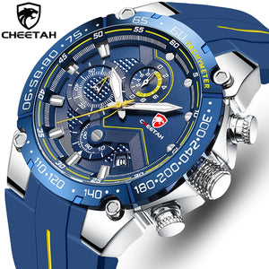CHEETAH New Watches Mens Luxury Brand Big Dial Watch Men Waterproof Quartz Wristwatch Sports Chronograph Clock Relogio Masculino|Quartz Watches|