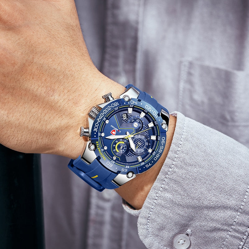 CHEETAH New Watches Mens Luxury Brand Big Dial Watch Men Waterproof Quartz Wristwatch Sports Chronograph Clock Relogio Masculino|Quartz Watches|