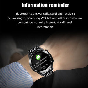LIGE New Steel Band Digital Watch Men Sport Watches Electronic LED Male Wrist Watch For Men Clock Waterproof Bluetooth Hour+box|Digital Watches|