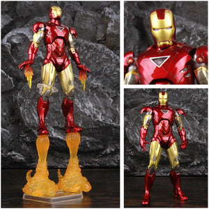 Marvel Iron Man MK2 MK3 MK4 MK5 MK6 7" Movie Action Figure Iron Man Mark III Mark 2 3 4 5 6 Legends Original ZD Toys Doll Model|Action Figures|