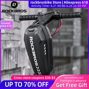 ROCKBROS Universal Electric Scooter Head Handle Bag Hard Shell Bag Electric Scooter