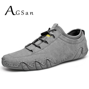 Summer Men Shoes Sneakers Cow Leather Casual Shoes Breathable Driving Moccasins Lace Up Krasovki Men's Shoes Outdoor Footwear|Men's Casual Shoes|