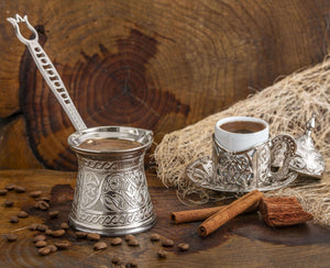 Turkish Coffee Pot Coffee Maker Moka Pot 4 Person 200 ML турка для кофе Copper Cezve Handmade Casting Decorative Gift Accessory|Coffee Pots|