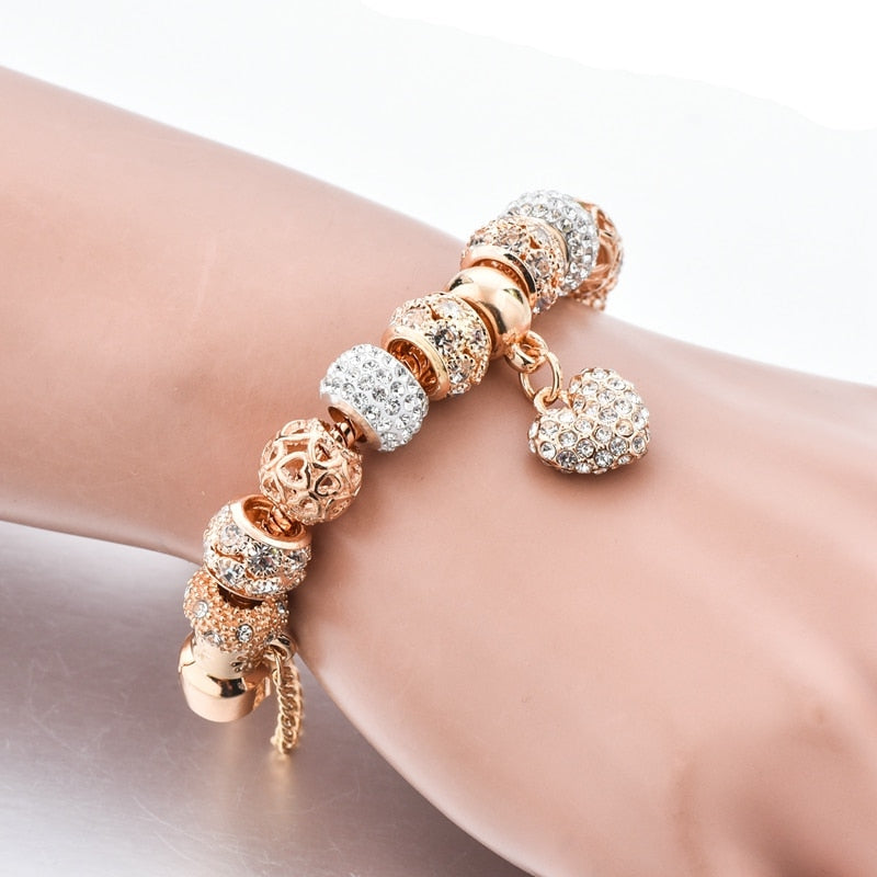 Fashion gold heart Bracelets&Bangles For Women Hot Chain Bracelets