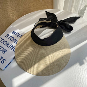 Oversize Straw Bucket Hat Women Bow Women's Summer Visor Cap 2020 Fashion Fishing Hat Bob Men's Panama Hats bone feminino MZ015|Women's Sun Hats|