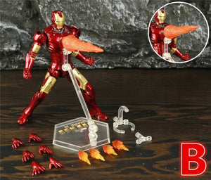 Marvel Iron Man MK2 MK3 MK4 MK5 MK6 7" Movie Action Figure Iron Man Mark III Mark 2 3 4 5 6 Legends Original ZD Toys Doll Model|Action Figures|