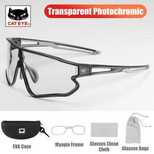 CATEYE Cycling Photochromic/Polarized Sports Glasses Bicycle 100% UV400 Glasses lightweight with Myopic lens|Cycling Eyewear|
