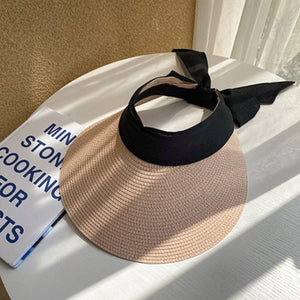 Oversize Straw Bucket Hat Women Bow Women's Summer Visor Cap 2020 Fashion Fishing Hat Bob Men's Panama Hats bone feminino MZ015|Women's Sun Hats|