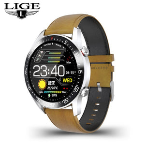 LIGE New Steel Band Digital Watch Men Sport Watches Electronic LED Male Wrist Watch For Men Clock Waterproof Bluetooth Hour+box|Digital Watches|