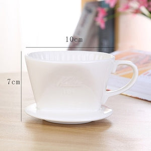 Ceramics coffee filter cup Holder pour over espresso coffee dripper Coffee Baskets percolator reusable cups coffee accessories|Coffee Filters|